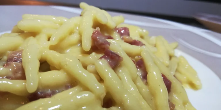 Scopri di più sull'articolo Trofie alla Carbonara con Pancetta …a modo Mio